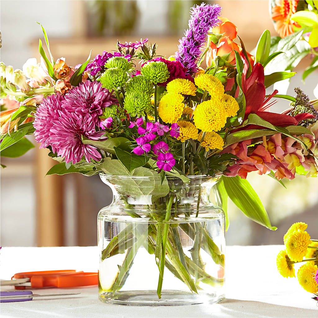 Audacieux et lumineux – Une création originale de fleuriste