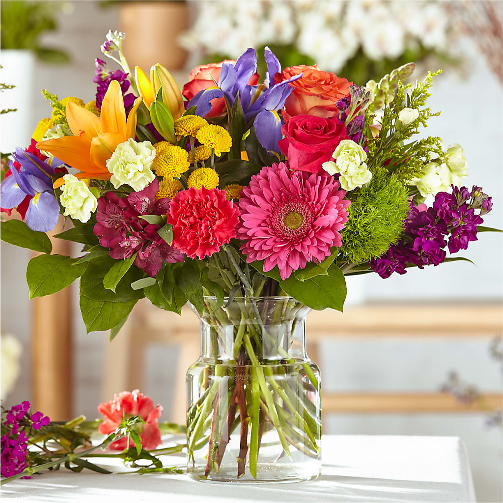 Audacieux et lumineux – Une création originale de fleuriste