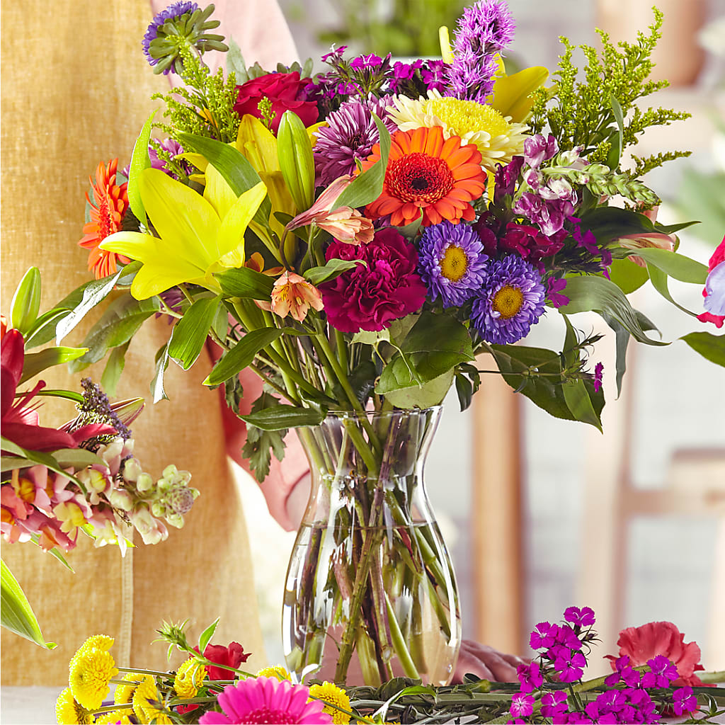 Audacieux et lumineux – Une création originale de fleuriste