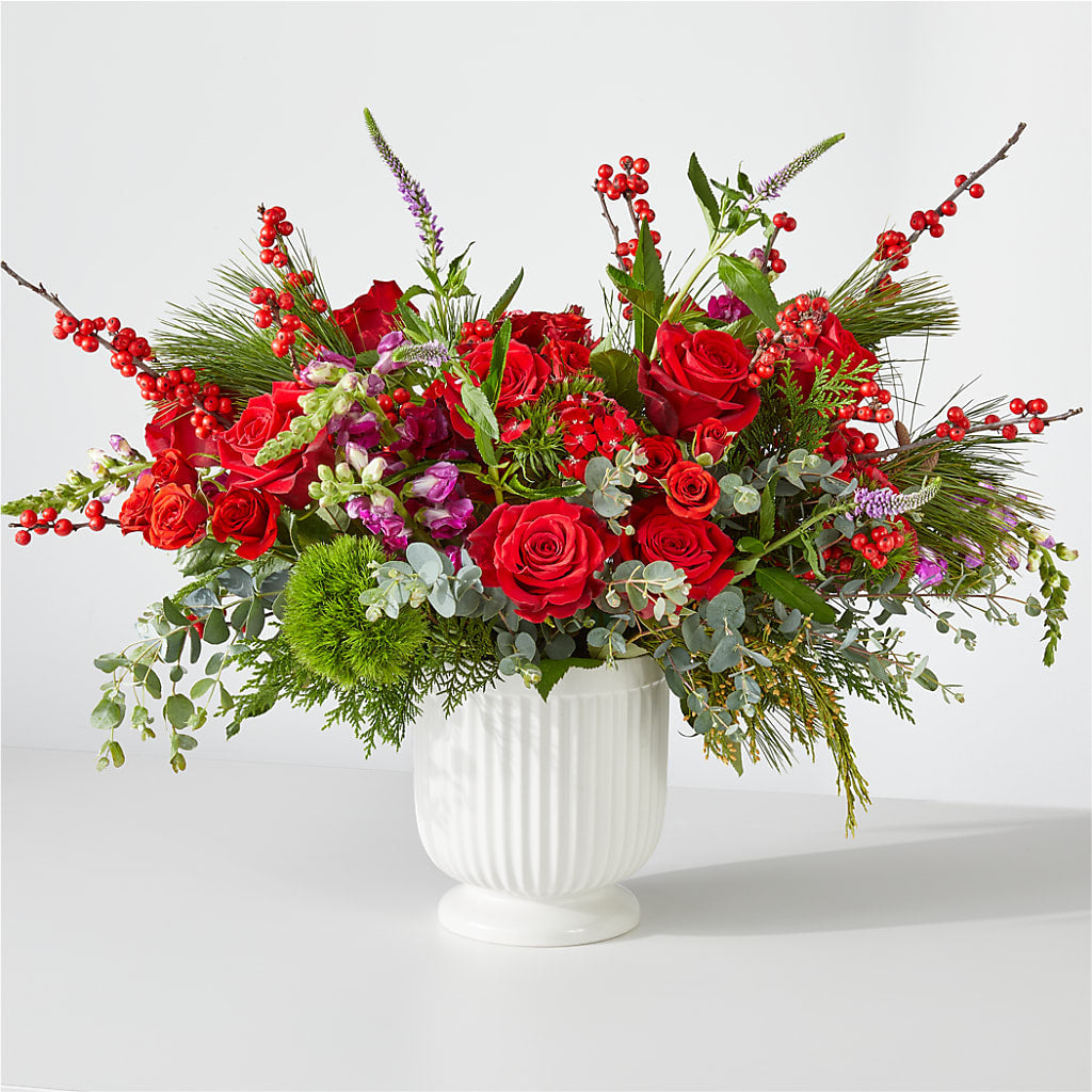 Big Red Bow Bouquet – CASSIDY'S FLOWERS, Newmarket ON