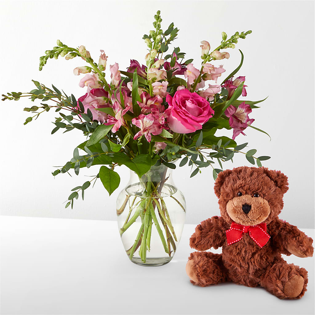 Happily Ever After Bouquet & Bear Set – CASSIDY'S FLOWERS, Newmarket ON