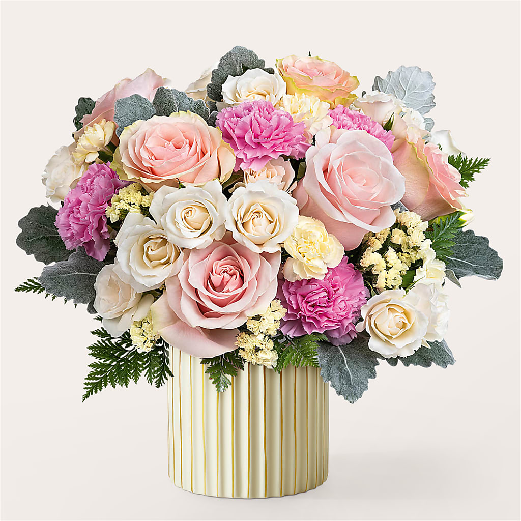 Blissful Moments Bouquet with Ivory Vase – CASSIDY'S FLOWERS, Newmarket ON