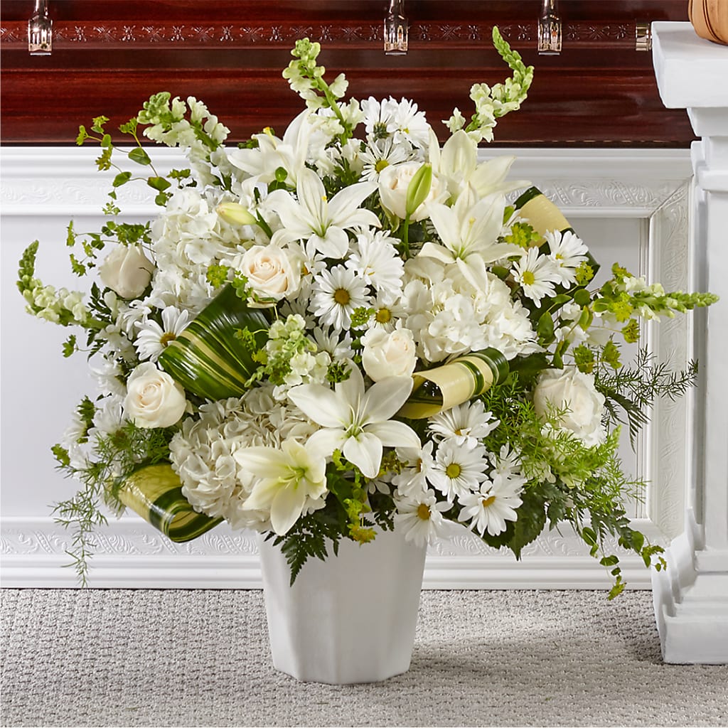 Thoughts of Tranquility Floor Basket – CASSIDY'S FLOWERS, Newmarket ON