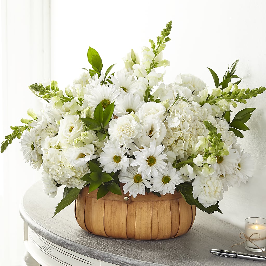 Pure Ivory Basket – CASSIDY'S FLOWERS, Newmarket ON