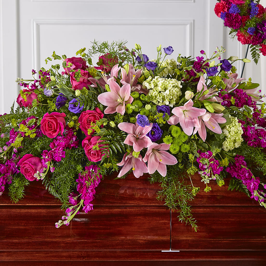Radiant Tribute Casket Spray – CASSIDY'S FLOWERS, Newmarket ON