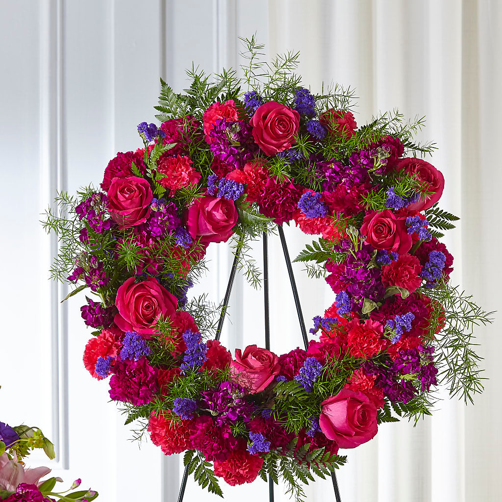 Calming Colors Wreath – CASSIDY'S FLOWERS, Newmarket ON