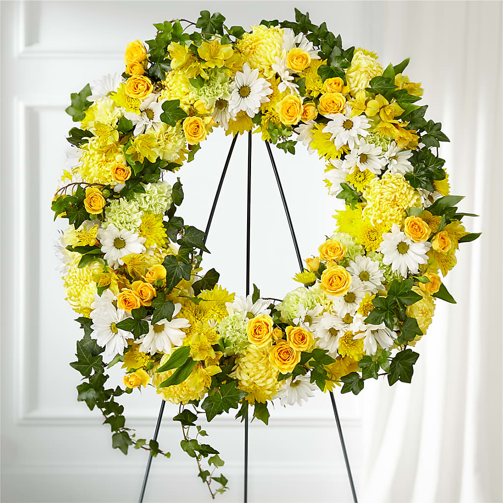 Golden Remembrance Wreath – CASSIDY'S FLOWERS, Newmarket ON