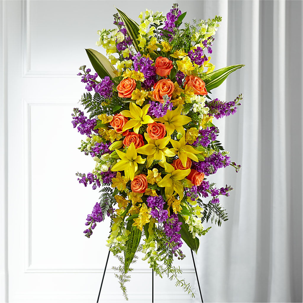 Thoughtful Prayers Standing Spray – CASSIDY'S FLOWERS, Newmarket ON