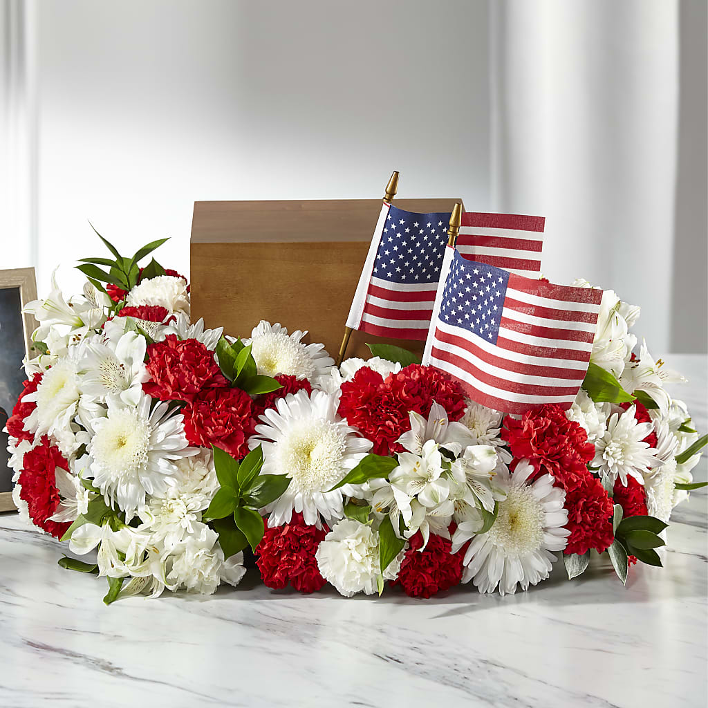 Spirit of Patriotism Cremation Adornment – CASSIDY'S FLOWERS, Newmarket ON