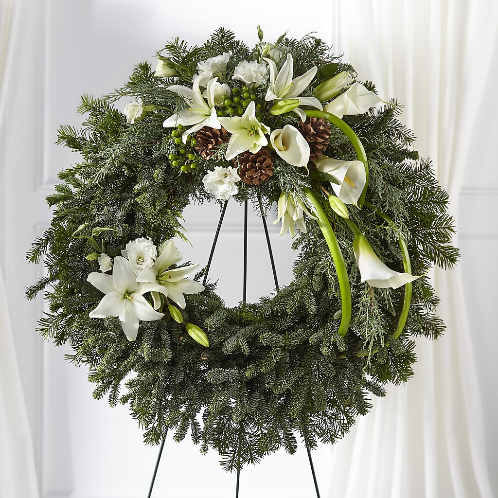 Greens of Hope Wreath – CASSIDY'S FLOWERS, Newmarket ON