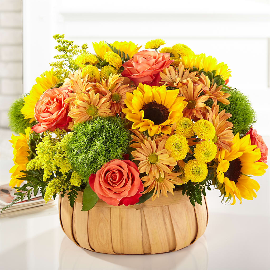 Harvest Sunflower Basket – CASSIDY'S FLOWERS, Newmarket ON