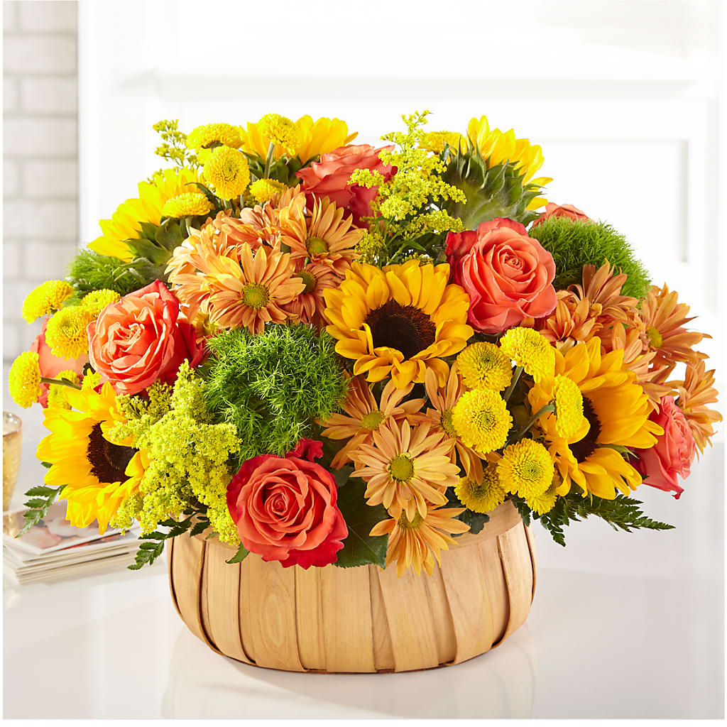 Harvest Sunflower Basket – CASSIDY'S FLOWERS, Newmarket ON