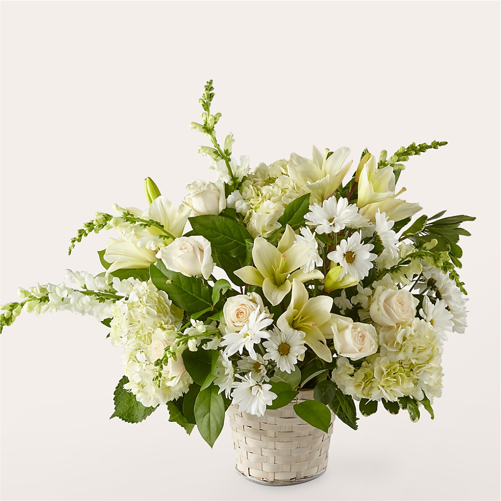 Ivory Elegance Floral Basket – CASSIDY'S FLOWERS, Newmarket ON