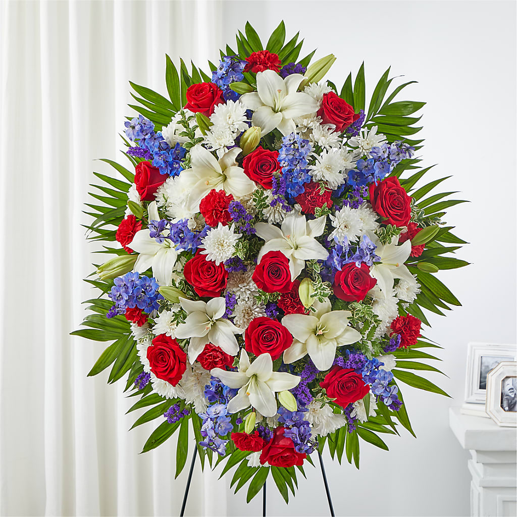 Cherished Service Standing Spray – CASSIDY'S FLOWERS, Newmarket ON