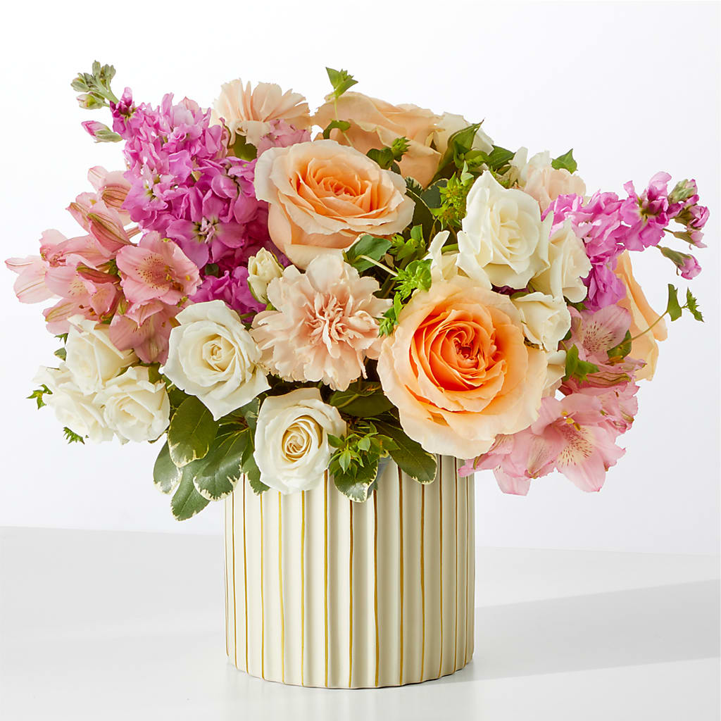 Paradise Bouquet with Ivory Vase – CASSIDY'S FLOWERS, Newmarket ON