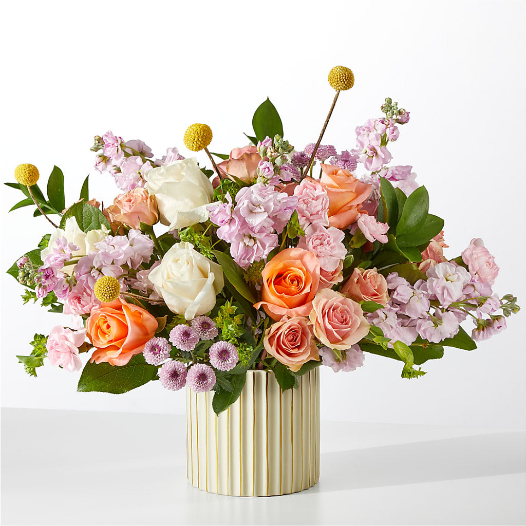 French Market Bouquet with Ivory Vase – CASSIDY'S FLOWERS, Newmarket ON