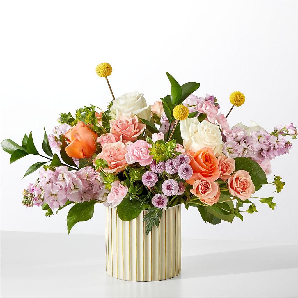 French Market Bouquet with Ivory Vase – CASSIDY'S FLOWERS, Newmarket ON