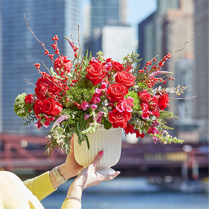 Big Red Bow Bouquet – CASSIDY'S FLOWERS, Newmarket ON