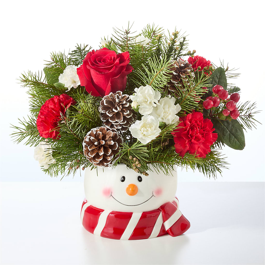 Jolly Snowman Bouquet – CASSIDY'S FLOWERS, Newmarket ON