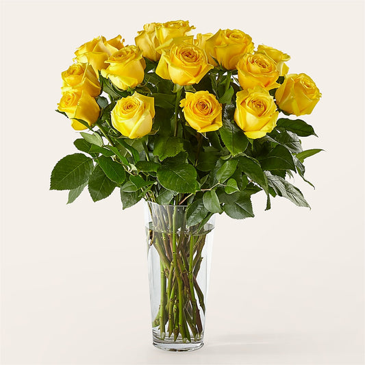 Long Stem Yellow Rose Bouquet – CASSIDY'S FLOWERS, Newmarket ON