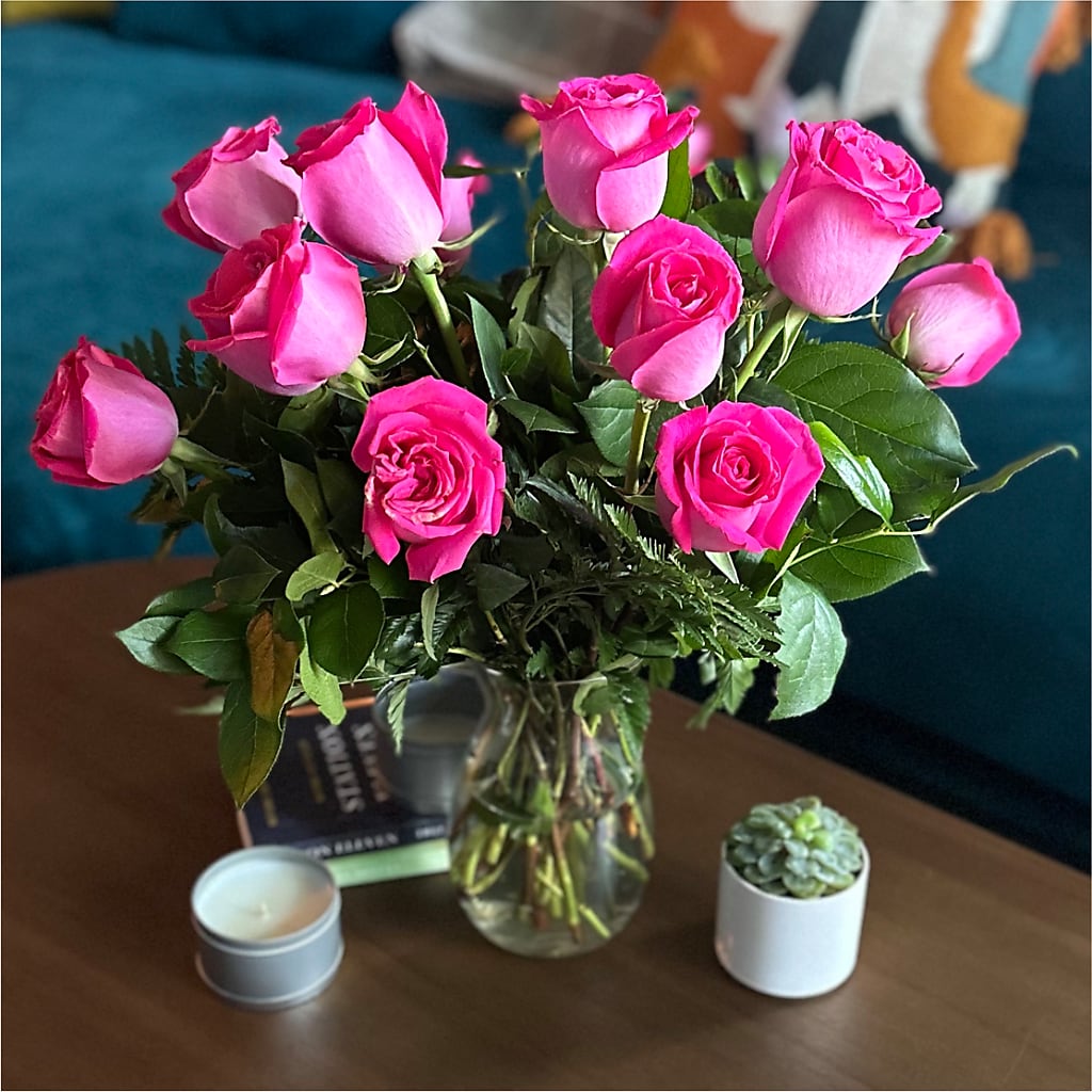Long Stem Pink Rose Bouquet – CASSIDY'S FLOWERS, Newmarket ON