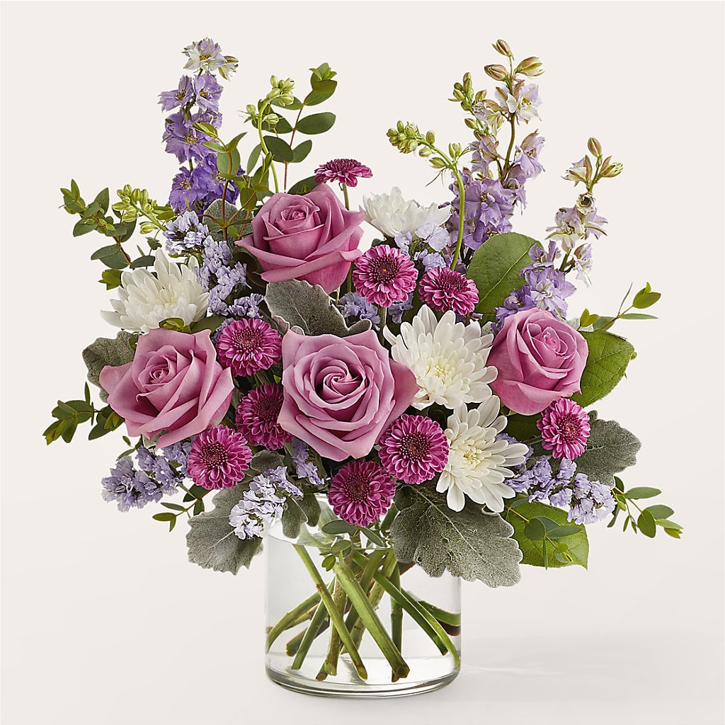 Ramo de violetas escarchadas