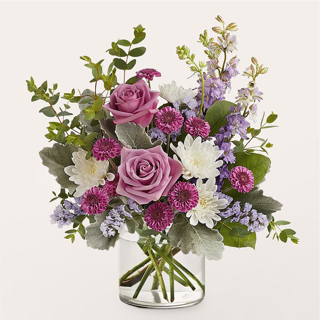 Ramo de violetas escarchadas