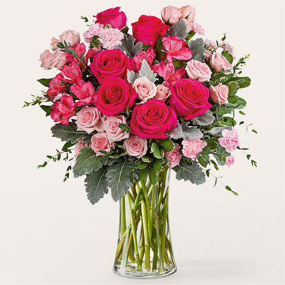 Bouquet rose chatouillé