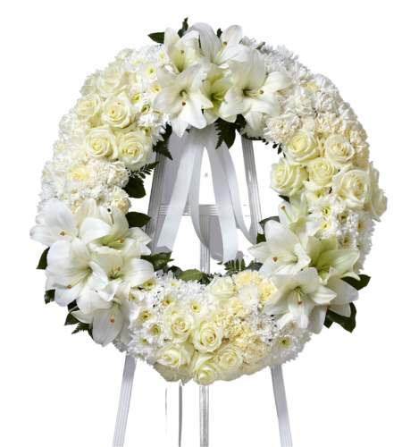 WREATH OF REMEMBRANCE STANDING WREATH – Cassidy's Flowers