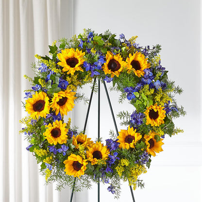 Bright Rays Wreath – CASSIDY'S FLOWERS, Newmarket ON