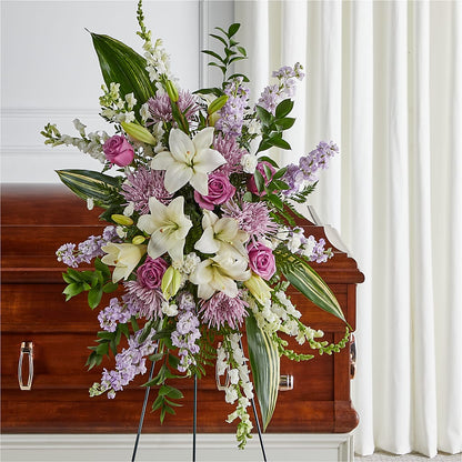 Grateful Hearts Standing Spray – CASSIDY'S FLOWERS, Newmarket ON