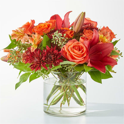 Bouquet de feuilles cramoisies