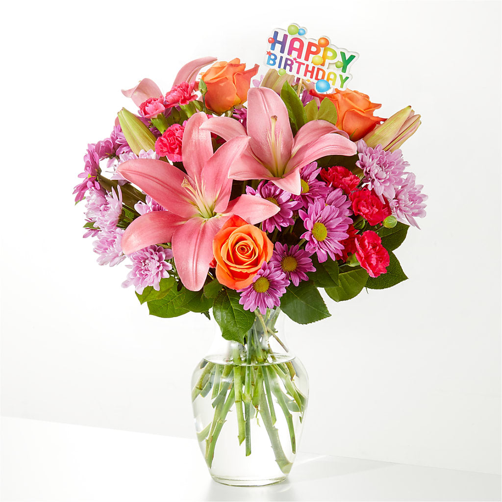 Bouquet unique et décoration d'anniversaire