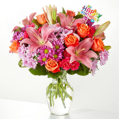 Bouquet unique et décoration d'anniversaire