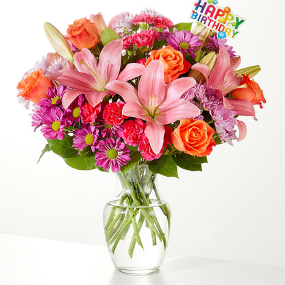 Bouquet unique et décoration d'anniversaire