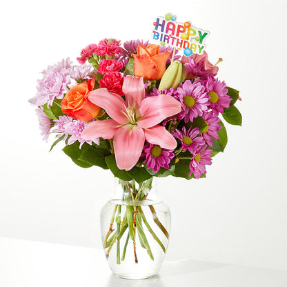 Bouquet unique et décoration d'anniversaire