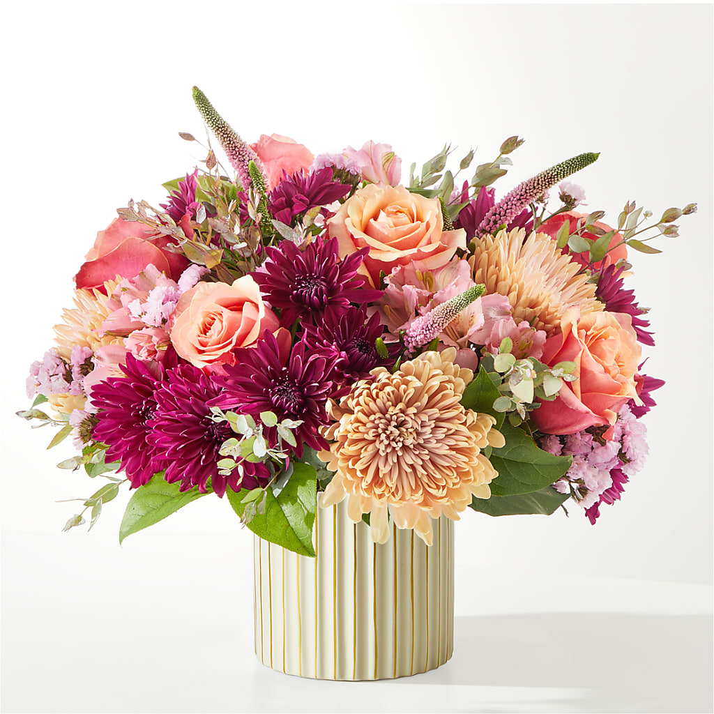 Berry Cobbler Bouquet with Ivory Vase – CASSIDY'S FLOWERS, Newmarket ON