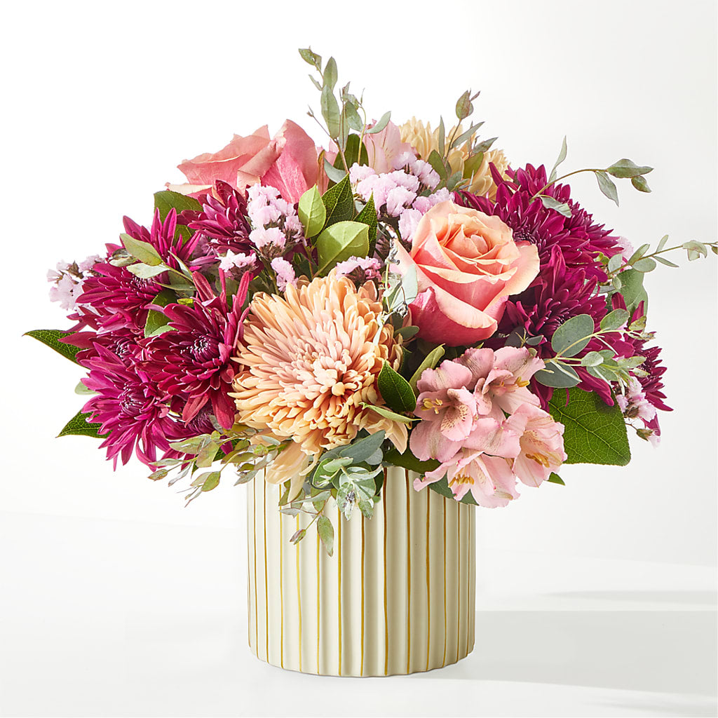 Berry Cobbler Bouquet with Ivory Vase – CASSIDY'S FLOWERS, Newmarket ON