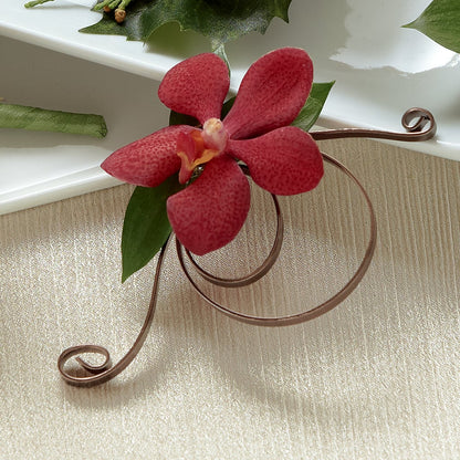Red Mokara Boutonniere – CASSIDY'S FLOWERS, Newmarket ON